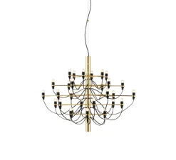 Suspension, 2097/30, laiton (ampoules dépolies), 2700K, Ø88cm, H72cm - Flos