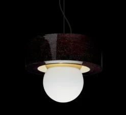 Suspension, 2.02, noir, LED, Ø27cm, H24cm - HAOS