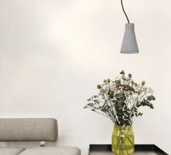 Suspension, [S1], Gris béton, Ø14cm, H23cm - GANTLights