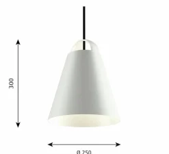 Suspension, Above, blanc, Ø25cm, L30cm - Louis Poulsen