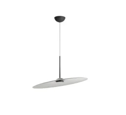 Suspension accoustique, Acustica F58, Béton, IP40, LED, dim, 2700K, 2054 lm, Ø90cm, H9cm - Fabbian