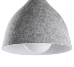 Suspension accoustique, Charles, gris charbon, Ø20,5cm, Hcm - Zangra