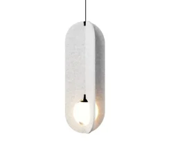 Suspension accoustique, Solli Cocoon 1.0, gris marbre, LED, dim, 3000K, 275 lm, Ø22cm, H58cm - Wever&Ducré