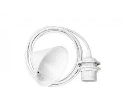 Suspension, Acorn, blanc & laiton, Ø14cm, H16cm - Umage