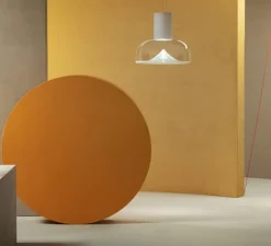 Suspension, Aella S 54 L, blanc, LED, dim, 2700K, 3808 lm, Ø54cm, H46,2cm - LEUCOS