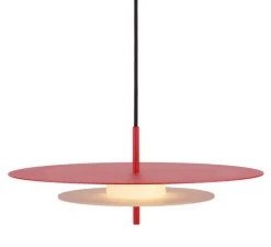 Suspension, Aeroplan, rouge, LED, 3000K, 2400 lm, Ø47cm, H19cm - Loftlight