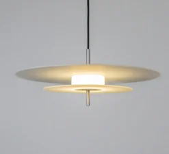 Suspension, Aeroplan verre, LED, 3000K, 2400 lm, Ø47cm, H19cm - Loftlight
