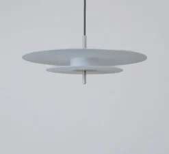 Suspension, Aeroplan verre, LED, 3000K, 2400 lm, Ø47cm, H19cm - Loftlight