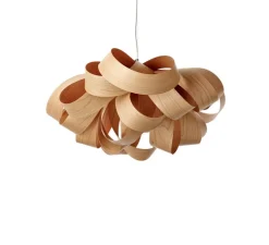 Suspension, Agatha, bois naturel de cerisier, H37, Ø78cm - LZF