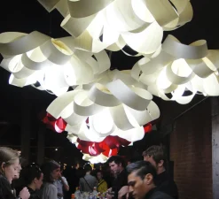 Suspension, Agatha, SP, blanc ivoire, Ø76cm, H37cm - LZF