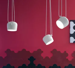 Suspension, Aim Simple, blanc, LED, 2700K, 895lm, Ø24,3cm, H21,1cm - Flos