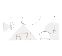 Suspension, Aim Simple, blanc, LED, 2700K, 895lm, Ø24,3cm, H21,1cm - Flos