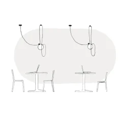 Suspension, Aim Simple, blanc, LED, 2700K, 895lm, Ø24,3cm, H21,1cm - Flos