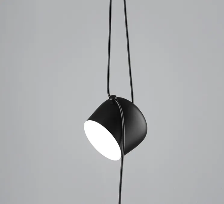 Suspension, Aim Simple, noir, LED, 2700K, 895lm, Ø24,3cm, H21,1cm - Flos