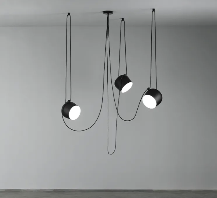 Suspension, Aim Simple, noir, LED, 2700K, 895lm, Ø24,3cm, H21,1cm - Flos