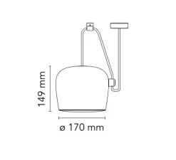 Suspension, Aim Small, blanc, LED, 2700K, 725lm, Ø17cm, H14,9cm - Flos