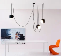 Suspension, Aim Small, noir, LED, 2700K, 725lm, Ø17cm, H14,9cm - Flos