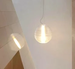 Suspension, Aire 850, transparent, Ø85cm, H78,3cm - Faro