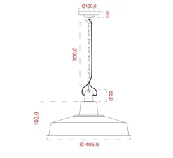 Suspension, Alexandre, émail vert d'eau et porcelaine noire, Ø40cm, H25cm - Zangra