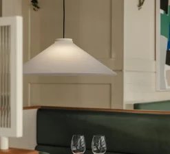 Suspension, Aline 58, blanc coton, Ø58cm, H19cm - Pholc