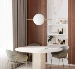 Suspension, Alma 282.01.ON, laiton, LED, dim, 2700K, 1750 lm, L90cm, H38cm - Il Fanale