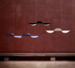 Suspension, Almendra Linear S3, nude, LED, 2700K, 4200 lm, L128,6cm, H17cm - Flos