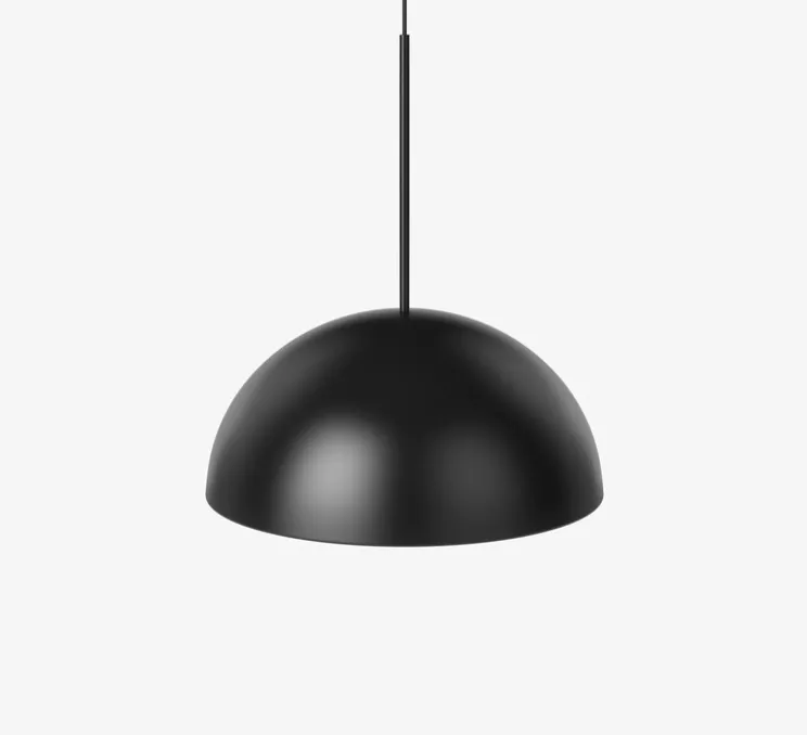 Suspension, Aluna, noir mat, LED, 2700K, 824 lm, Ø60cm, H27,6cm - Bolia