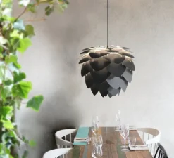 Suspension, Aluvia medium, gris, Ø59cm, H48cm - Umage