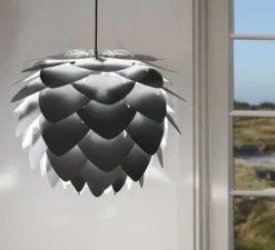 Suspension, Aluvia medium, gris, Ø59cm, H48cm - Umage