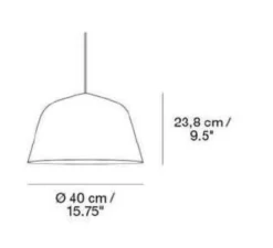 Suspension, Ambit 40, beige/vert, Ø40cm, H23,8cm - Muuto