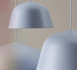 Suspension, Ambit 25, Bleu clair, LED, K, lm, Ø25cm, H15cm - Muuto