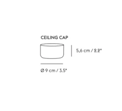 Suspension, Ambit 25, Bleu clair, LED, K, lm, Ø25cm, H15cm - Muuto