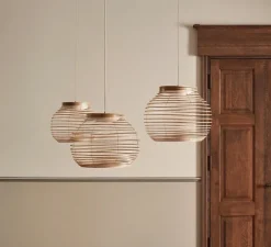 Suspension, Anelli, chêne huilé, LED, 3000K, 1260lm, Ø55cm, H41,8cm - Bolia