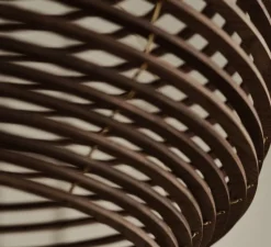 Suspension, Anelli, chêne teinté huilé, LED, 3000K, 1070 lm, Ø55cm, H42cm - Bolia