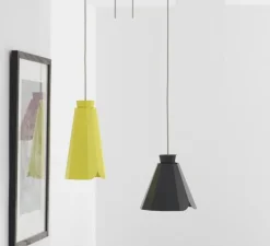 Suspension, Ankara, Haute, poussin, câble gris, Ø16,3 cm, H30,5cm - MATIERE-GRISE