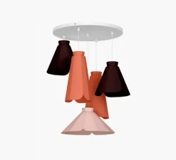 Suspension, ANKARA Set 5, rose clair, L56cm, H80cm - Matière Grise