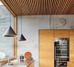 Suspension, Annular, small, noir, LED, 3000K, 523lm, Ø32cm, H23,8cm - Woud