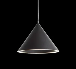 Suspension, Annular, small, noir, LED, 3000K, 523lm, Ø32cm, H23,8cm - Woud
