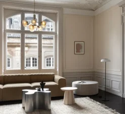 Suspension, Apiales 9, laiton, verre transparent, L59,5cm, H38,5cm - Nuura