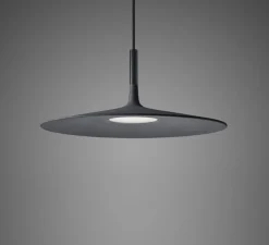 Suspension, Aplomb Large, anthracite, LED, dim, 2700K, 1279 lm, Ø45cm, H20cm - Foscarini