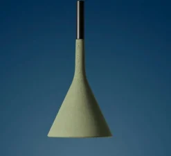 Suspension, Aplomb Outdoor, vert sauge, IP44, LED, dim, 2700K, 680 lm, Ø17cm, H36cm - Foscarini