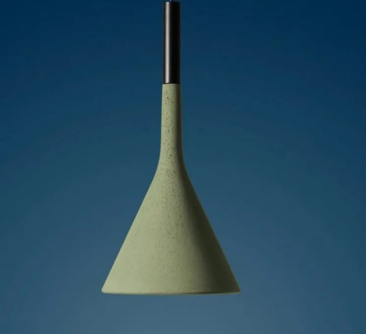 Suspension, Aplomb Outdoor, vert sauge, IP44, LED, dim, 2700K, 680 lm, Ø17cm, H36cm - Foscarini
