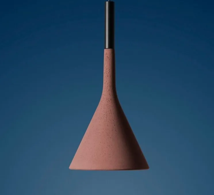 Suspension, Aplomb Outdoor, rouge, IP44, LED, dim, 2700K, 680 lm, Ø17cm, H36cm - Foscarini