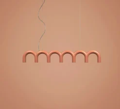 Suspension, Arch, Rose nude, L125,5cm, H20cm - Oblure