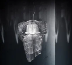 Suspension, Aria S, transparent, LED, Ø50cm, H75cm - SLAMP