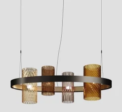 Suspension, Armonia SP OV1, Multicolore 1, Ø120cm, H39cm - Vistosi