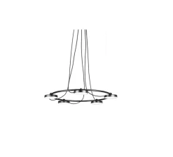 Suspension, Aro T-3542, noir, LED, dim, 2700K, 1106 lm, Ø80cm, H2,8cm - Estiluz