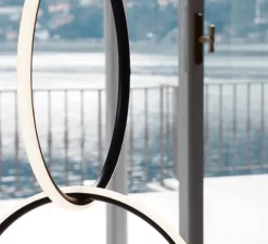 Suspension, Arrangements (round S x2), noir, LED, 2700K, 2160lm, Ø39,5cm, H75,6cm - Flos