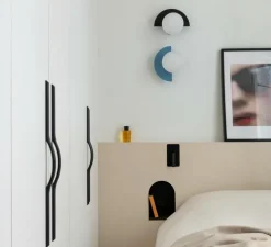 Suspension, Arrangements (round S + line), noir, LED, 2700K, 2376lm, L170,6cm, H39,8cm - Flos