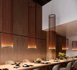 Suspension, Array, 1810, terracotta, LED, dim, 2700K, 2662 lm, Ø37cm, H193cm - Vibia